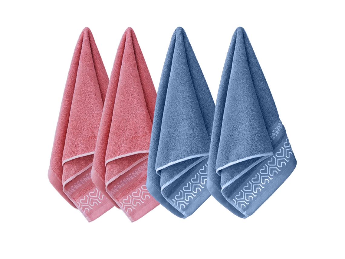 Juego De Toallas Kofihety Manos Baño Suaves Algodón - 4pcs (33x72cm)