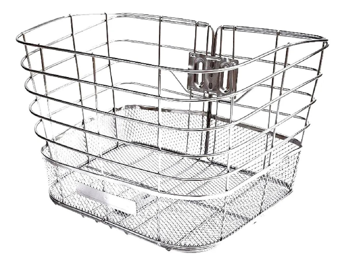 Cesta de bicicleta de acero inoxidable estilo Cvayotoy
