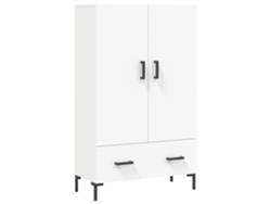 Maison Exclusive - Aparador Alto Madera De Ingeniería Blanco 69,5x31x115 Cm