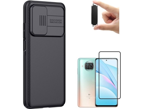 Carcasa, Protector y Soporte Xiaomi Mi 10T Pro Nillkin Camshield Negro