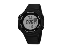 Reloj Deportivo Electrónico Hombre Panars Impermeable Luminoso Multifunción Negro