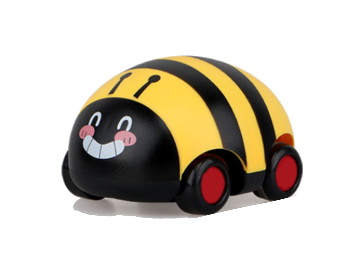 Adorable Cochecito Infantil Con Resorte, Resistente A Los Impactos, De Plástico, Miniatura, Amarillo, Para Niños.