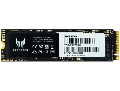 Disco SSD Interno ACER BL.9BWWR.103 (1TB - PCI - E 3.0 - 3400 MB/s)