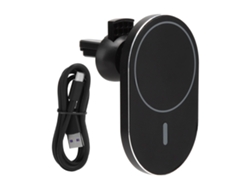 Soporte Para Teléfono De Coche Con Carga Inalámbrica Magnética, Carga Rápida De 15 W, Negro.