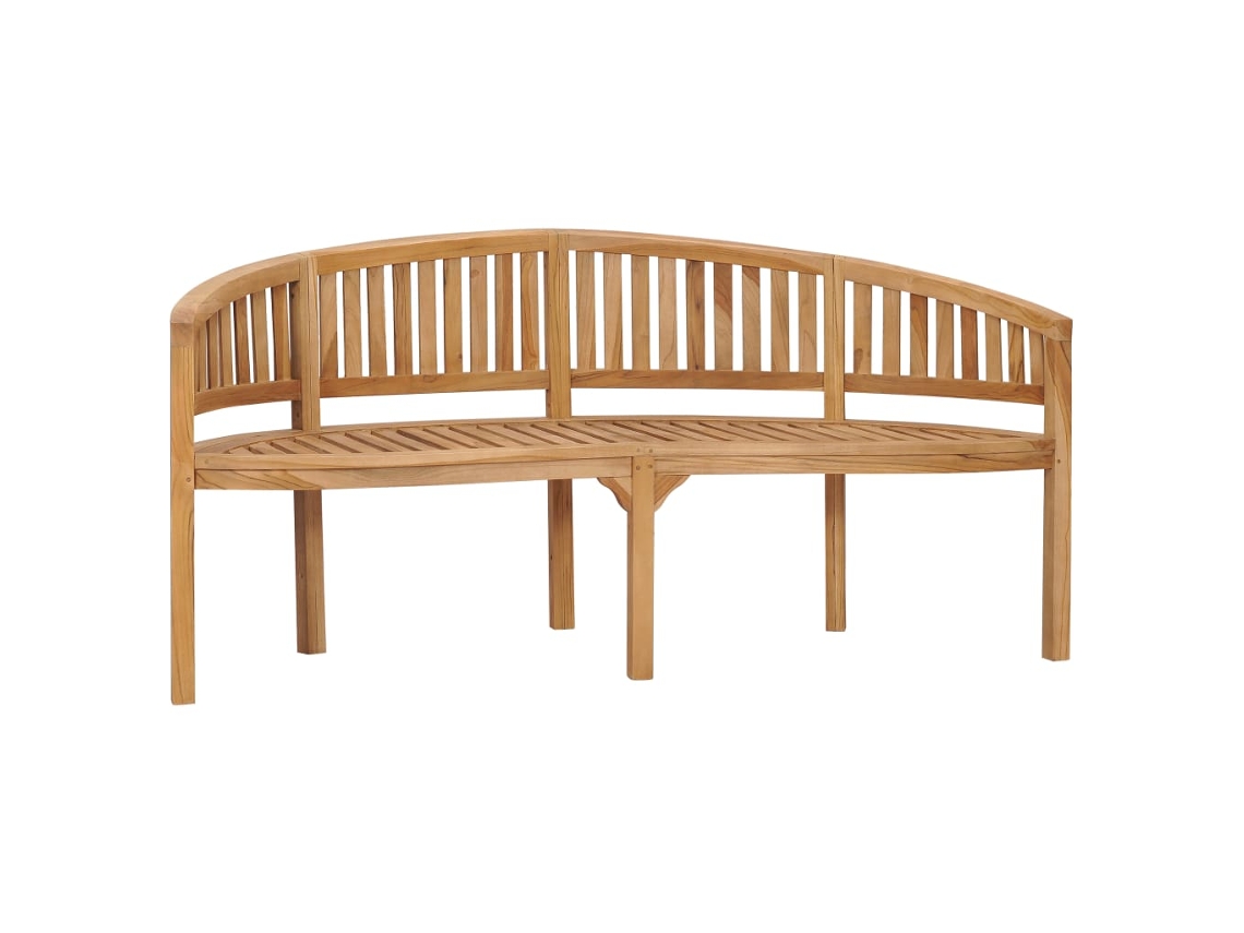 Lovely Home Banco Banana 180 Cm Madera de Teca Maciza