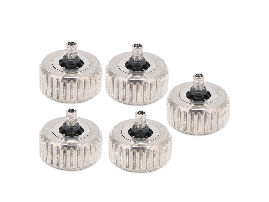 5 Piezas De Coronas De Reloj De Acero Duraderas, Tamaño Pequeño (6 Mm), Herramienta Para Reparación De Relojes
