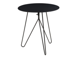 Mesa auxiliar redonda de metal Nopimi 45xø43 cm negro mate [EN.CASA]