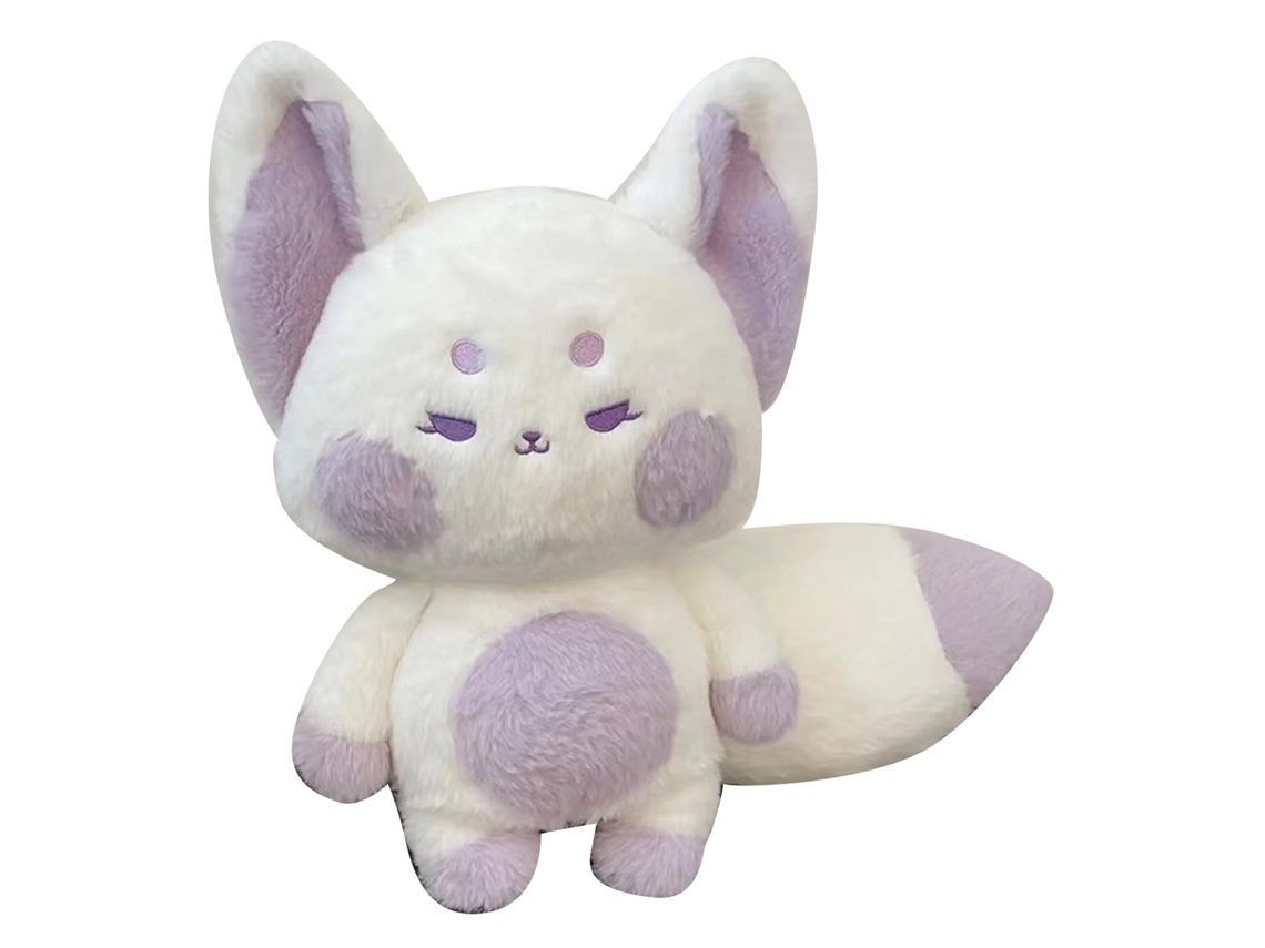Lindo peluche de zorro de 60 cm, regalo de cumpleaños