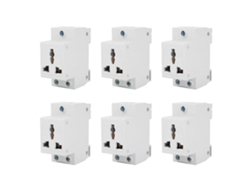 6pcs Tomacorrientes Industrial 3-huecos Modular 250v 10-16a Para Industria