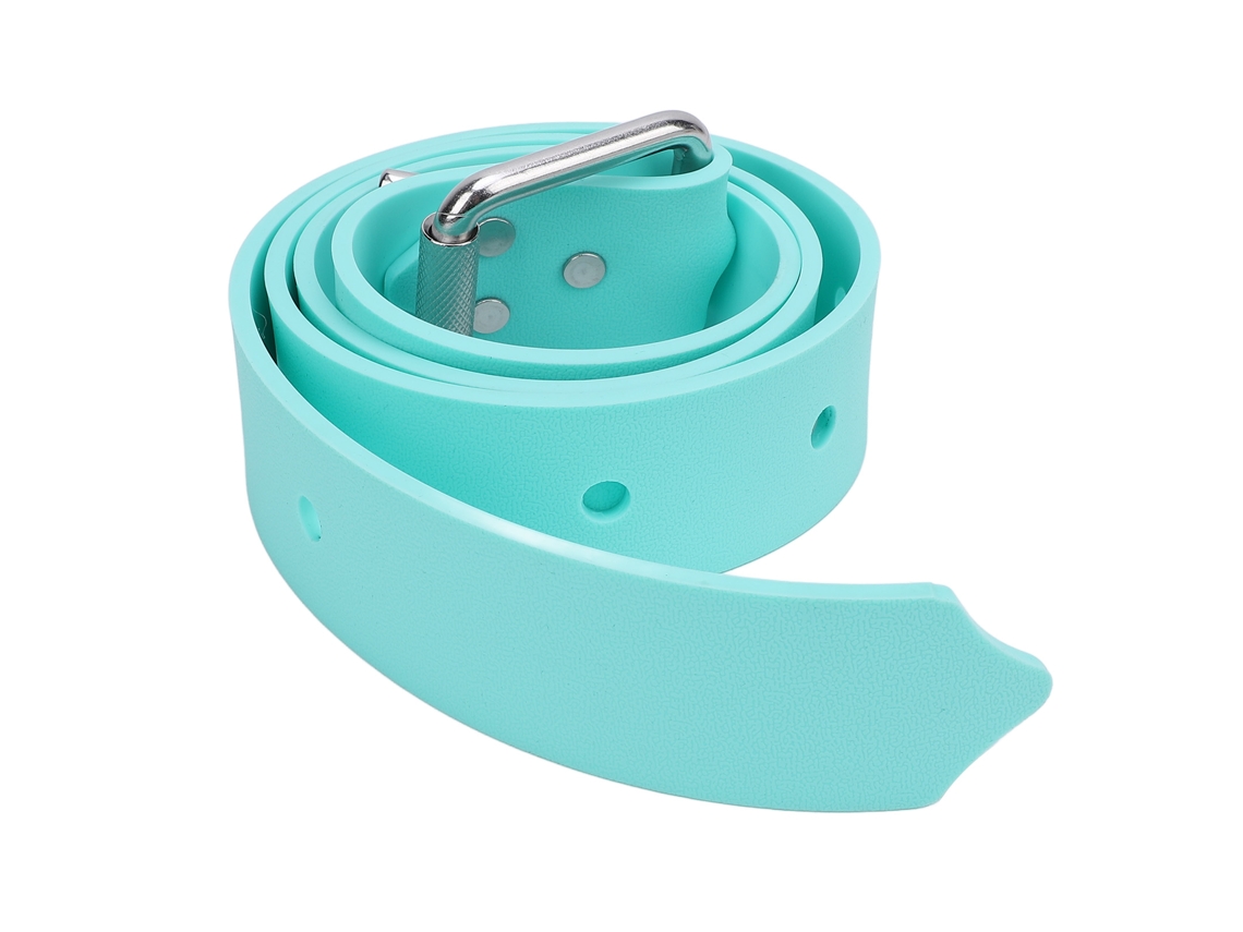 Cinturón De Lastre De Silicona Ajustable Para Buceo, Apnea Y Pesca Submarina Con Hebilla De Liberación Rápida, Color Verde Menta.