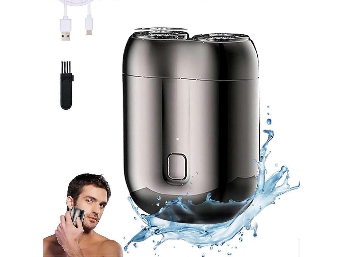 Afeitadora Eléctrica Para Hombre 2025, Mini Afeitadora Recargable E Impermeable, Dos Cabezales Compactos.