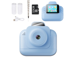 Cámara instantánea para niños Digitallab, 1080p, HD, con impresión de video, tarjeta de 32 g, color azul