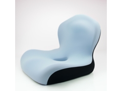 Cojín De Asiento Ergonómico De Espuma Viscoelástica Con Respaldo Para Oficina, Alivia La Ciática (seda Hielo/azul) Gertiz