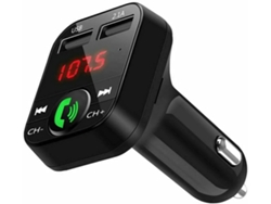 Transmisor FM Bluetooth para coche y camión, manos libres de 12/24 V, reproductor de música Bluetooth V50 + EDR, adaptador de receptor de radio FM, dos puertos USB, 21 A de velocidad rápida