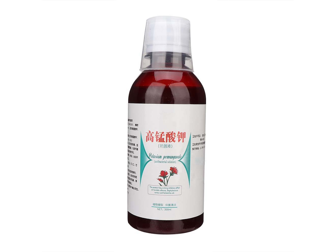 Solución antiséptica de permanganato de potasio para la higiene íntima masculina y femenina (200 ml)
