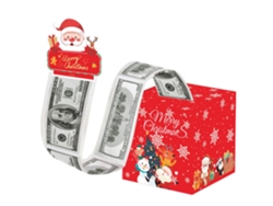 Caja de regalo navideña para dinero, organizador de dinero DIY con 50 bolsas transparentes Aeuzwr (estilo 4)