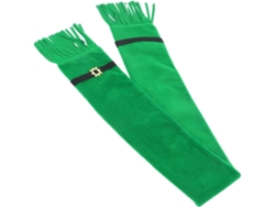 Cachecol Decorativo Verde Irlandês Para O Dia De São Patrício - Acessório Quente E Confortável Para As Festas De Fim De Ano.