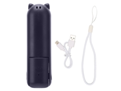 Mini Ventilador Portátil Recargable Por Usb, Batería De 4-5 Horas, 3 Velocidades, Azul Oscuro.