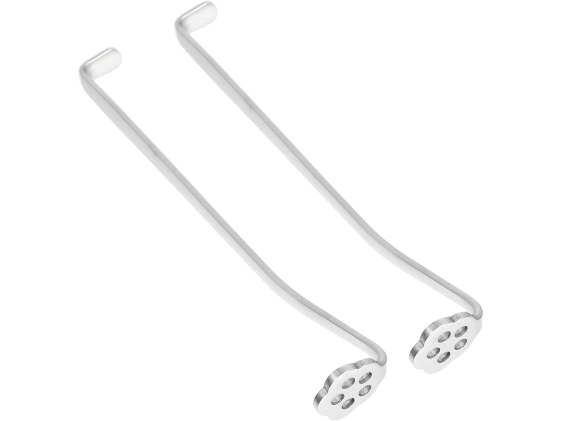 2 exprimidores manuales de acero inoxidable, exprimidor de limón con varillas, a presión, fácil de usar Vayotoy
