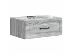 Maison Exclusive - Mesita De Noche De Pared 2 Pcs Gris Sonoma 49 X 34,5 X 20 Cm