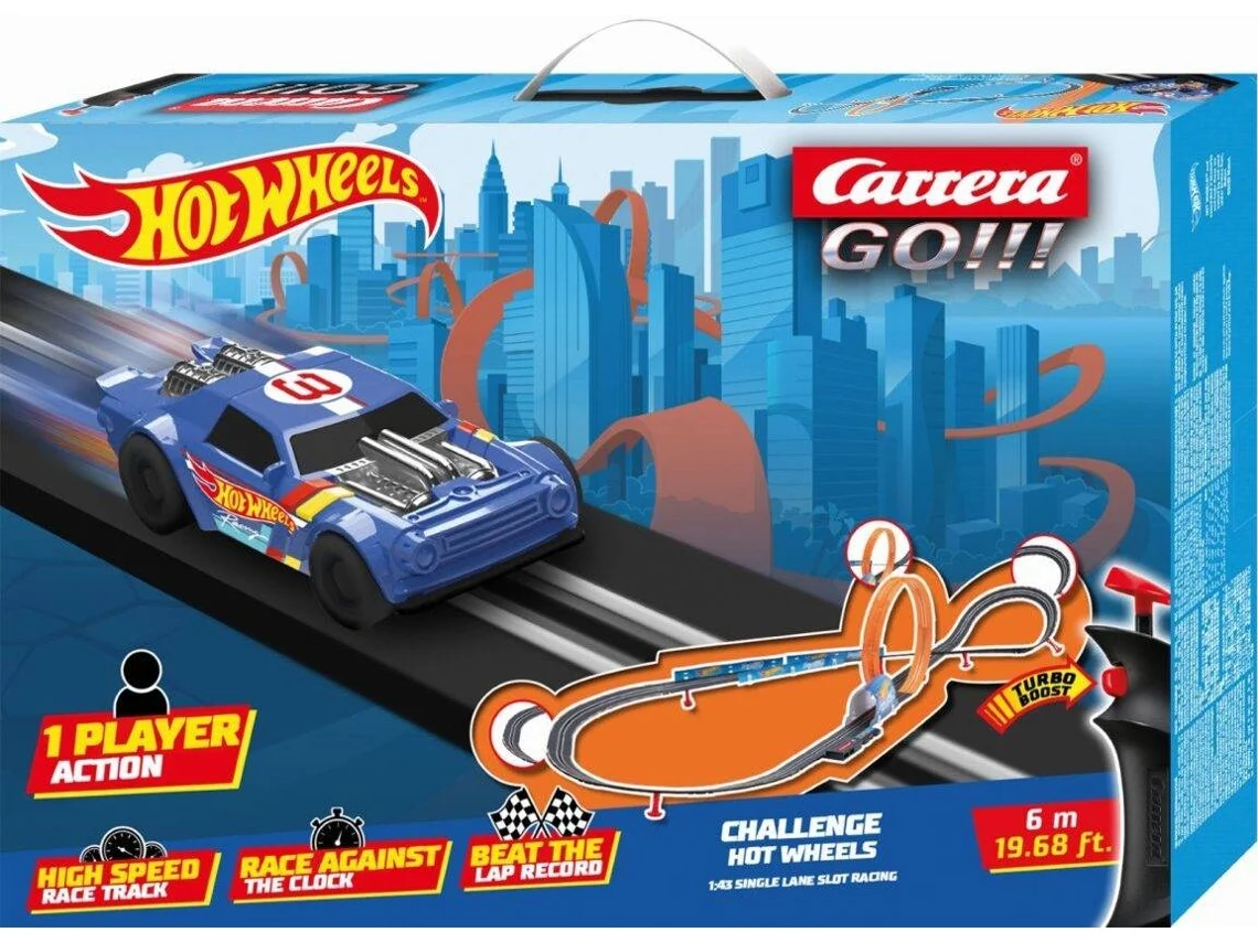 Pista CARRERA TOYS Hot Wheels Night Shifter (Azul - 6 metros)