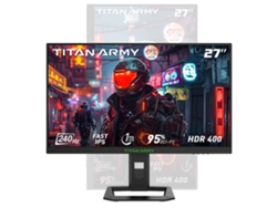 Monitor para juegos TITAN ARMY P2710S Pantalla LCD IPS rápida de 27 pulgadas 2560x1440 16:9 frecuencia de actualización de 240Hz GTG de 1ms HDR 400