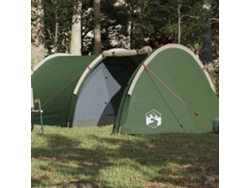 Tienda De Campaña Túnel Para 4 Personas Impermeable Verde
