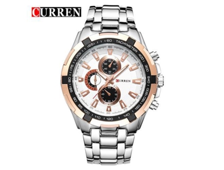 Relojes para hombre, cronógrafo de acero inoxidable, elegante, resistente al agua, reloj de moda para hombre, reloj informal de negocios, color 10 ...