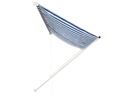Maison Exclusive - Toldo Retráctil 350x150 Cm Azul Y Blanco