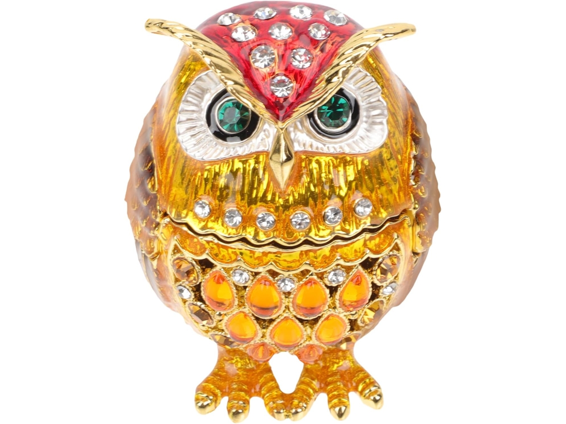 Joyas Pendientes Aleación Forma Ligera Elegante Exhibir Pequeñas Ocasiones Especiales Caja Roja Búho