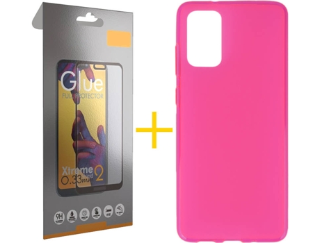 Kit Funda + Protector de Pantalla Samsung Galaxy S20 FE SKYHE Full (Rosa)