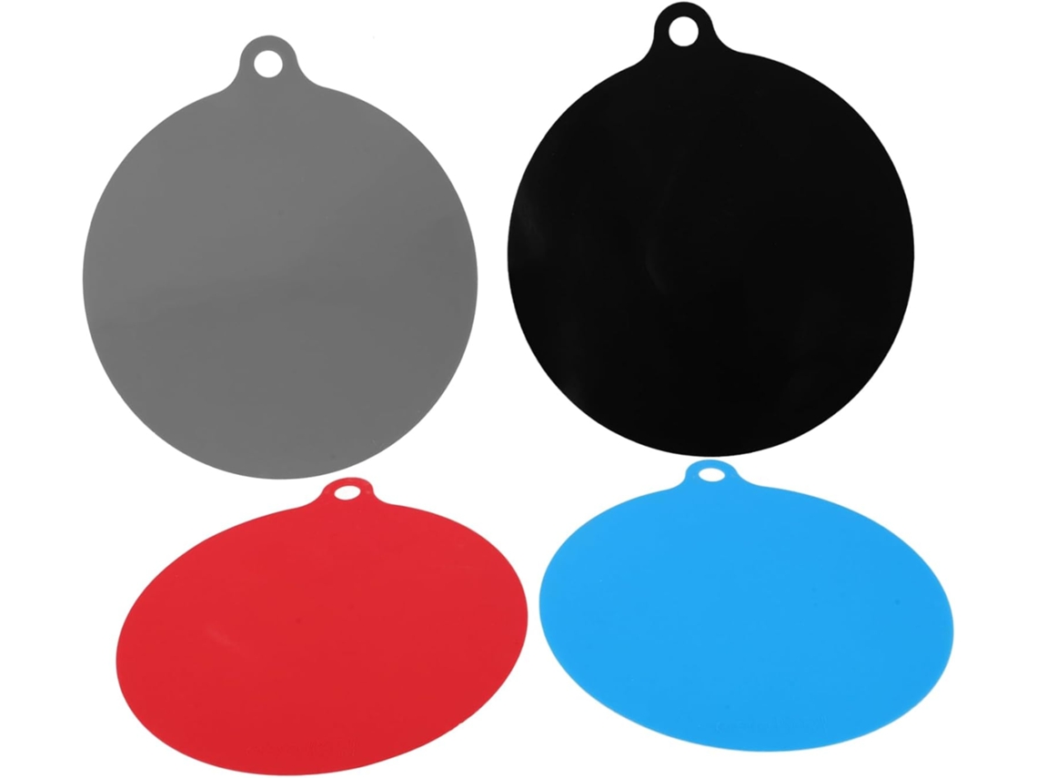 Juego de 4 alfombrillas protectoras de silicona para microondas, ideales para cocinas de inducción y antideslizantes - Vayotoy