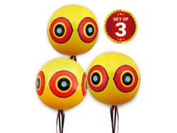 Omni-globos Repelentes De Aves - Repelente De Palomas Y Cuervos - Para Uso Con Ultrasonido/puntas/red - Paquete De 3