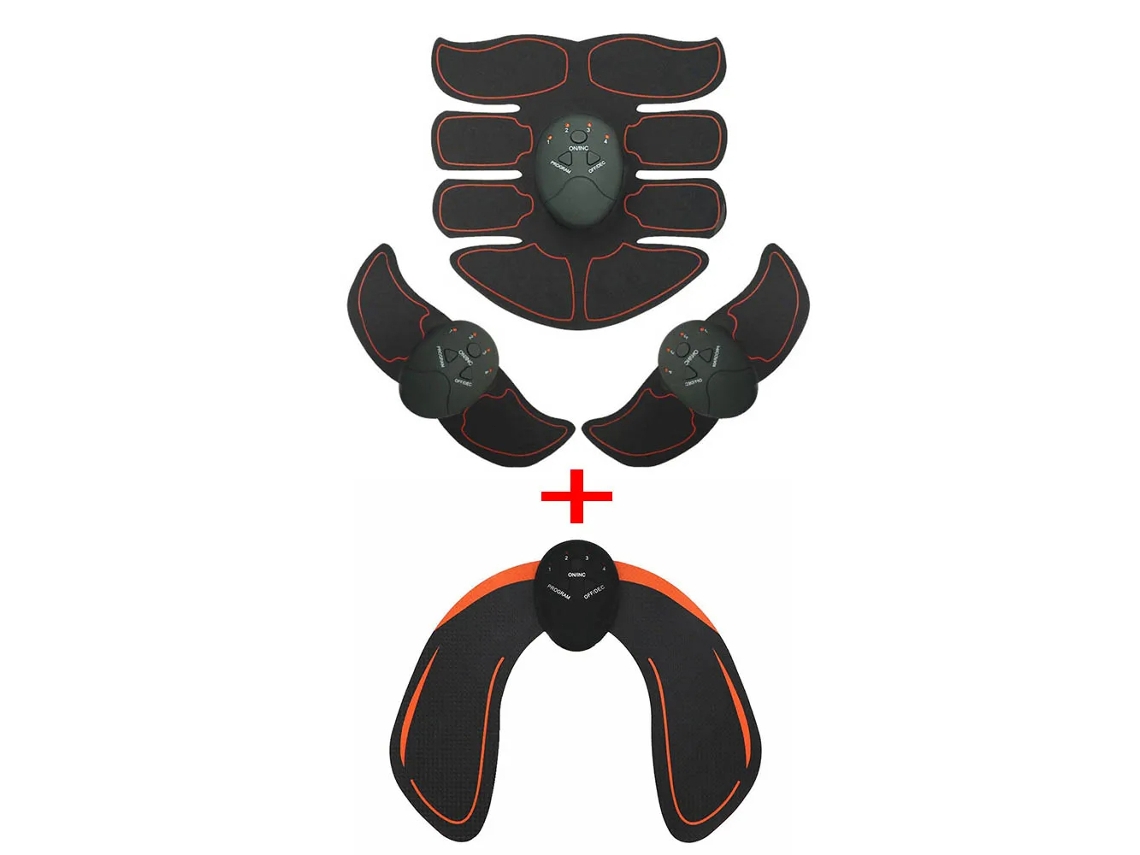 Estimulador Muscular Abdominal Ems, Treinador de Glúteos, Massageador para Modelagem Muscular em Casa MDUG (pacote 9)