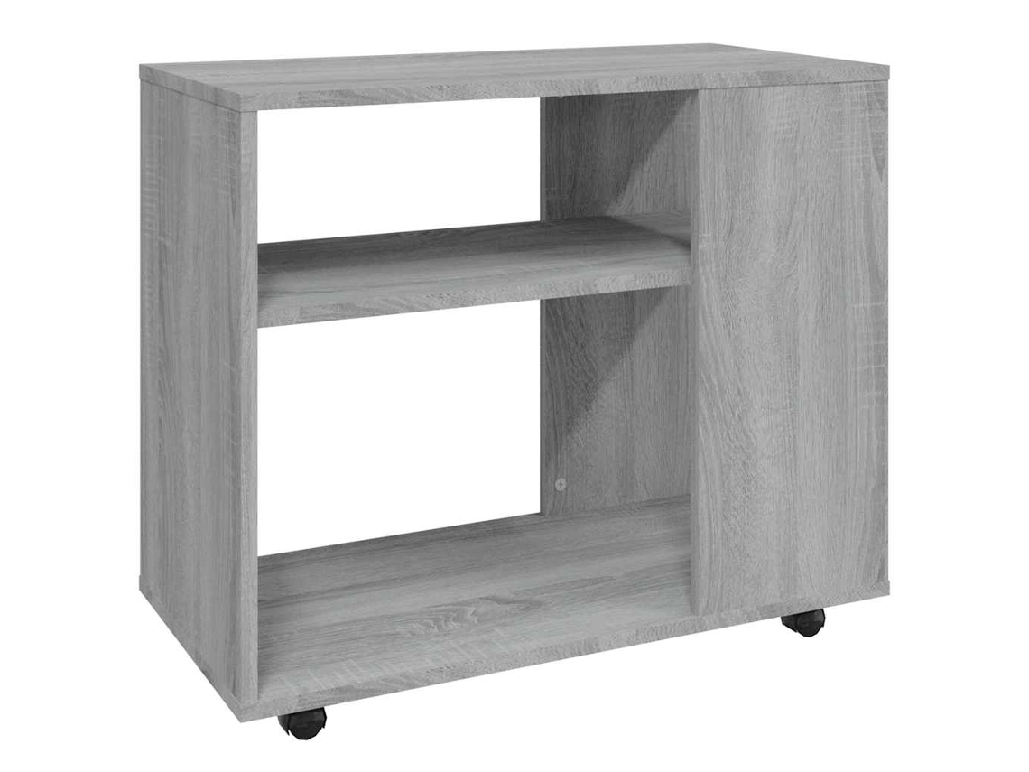 Mesa auxiliar de madera procesada gris Sonoma MAISON EXCLUSIVE (70x35x55 cm)