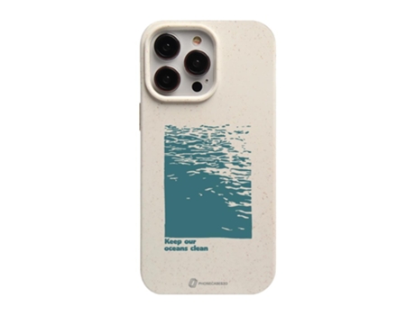 Funda Móvil Oficial Compostable Base para iPhone 14 Pro Max PHONECASES3D Blanco