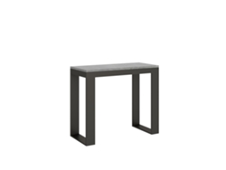 Consolas Tecno Evolution Extensible hasta 300 cm ITAMOBY (90 x 40 x 77 cm - Paneles de Melamina - Cemento)