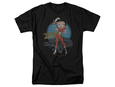 Camiseta ROCKINSTONE Betty Boop de Quieres papas fritas con ese batido (XXXL)