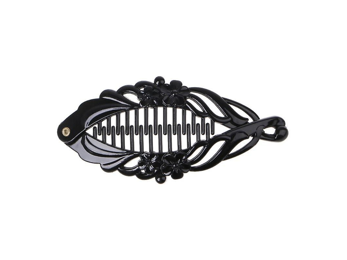 2026-pinza De Plátano Negra Simple Para Cabello Todo Tipo Duradera Fácil De Usar