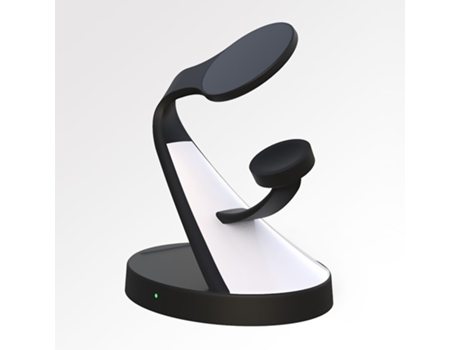Cargador inalámbrico magnético 3 en 1, compatible con iPhone, AirPods e iWatch, negro CHRONUS