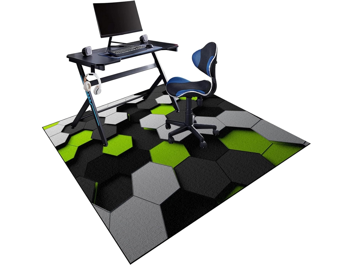 Alfombrilla Madera Protectora Silla Oficina, Antideslizante, Juegos Suelos Baldosa, Sillas Tela, 80 X 120 Cm