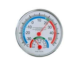 Monitor de temperatura y humedad con pantalla de doble escala, termómetro e higrómetro para interiores y exteriores para el jardín de casa, pantalla climática precisa para el hogar.