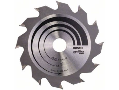 Disco de Sierra Circular BOSCH Optiline Madera 130x20/16x2.4 mm - 12