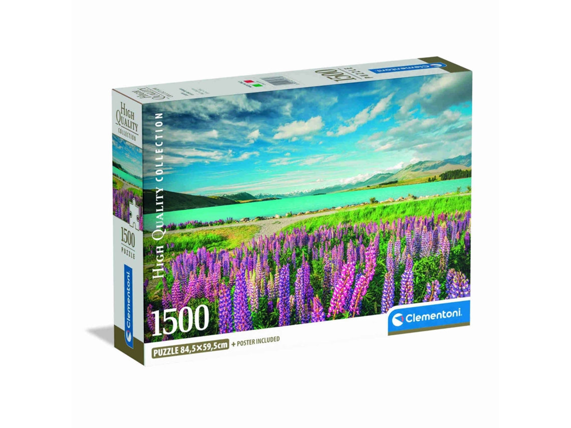 Puzzle Altramuces En El Lago Tekapo 1500 Piezas Clementoni
