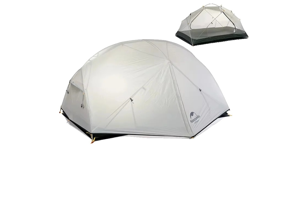 Tienda de campaña, ligera, impermeable, 2 piezas, 20 deniers, gris, OEM