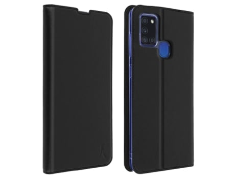 Funda con Soporte Samsung Galaxy A21s AKASHI FOLIO-AKA-A217F Negro