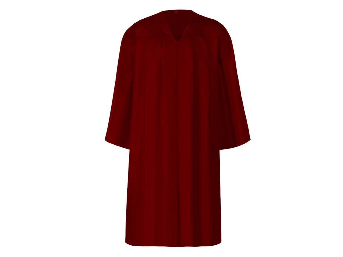 Bata de Iglesia Mate - Disfraz de Bautismo y Graduación, Ideal para Halloween - Rojo NEVEANCE