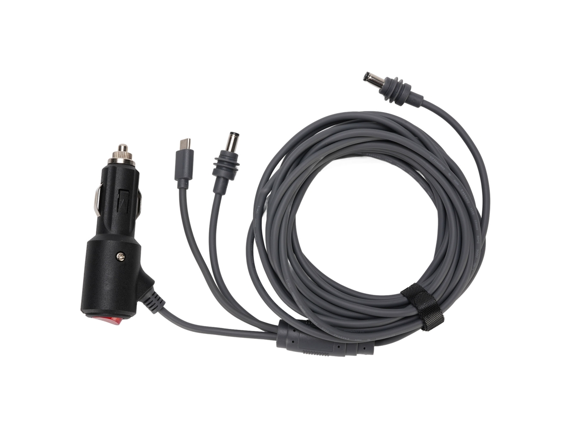 Cable De Alimentación 3 En 1 Para Encendedor De Cigarrillos Usb-c Satellite, Resistente A La Lluvia, 5 M.