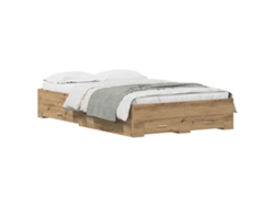 Maison Exclusive - Estructura De Cama Con Cajón Roble Artesanal 120 X 190 Cm