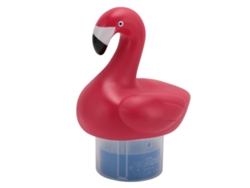 Dispensador de agua flotante de PVC ajustable con animal bañista para piscina